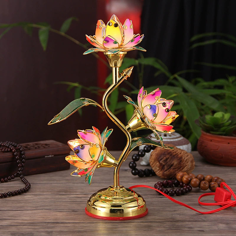Handmade Flower Lamp – Floral Decorative Light for Home